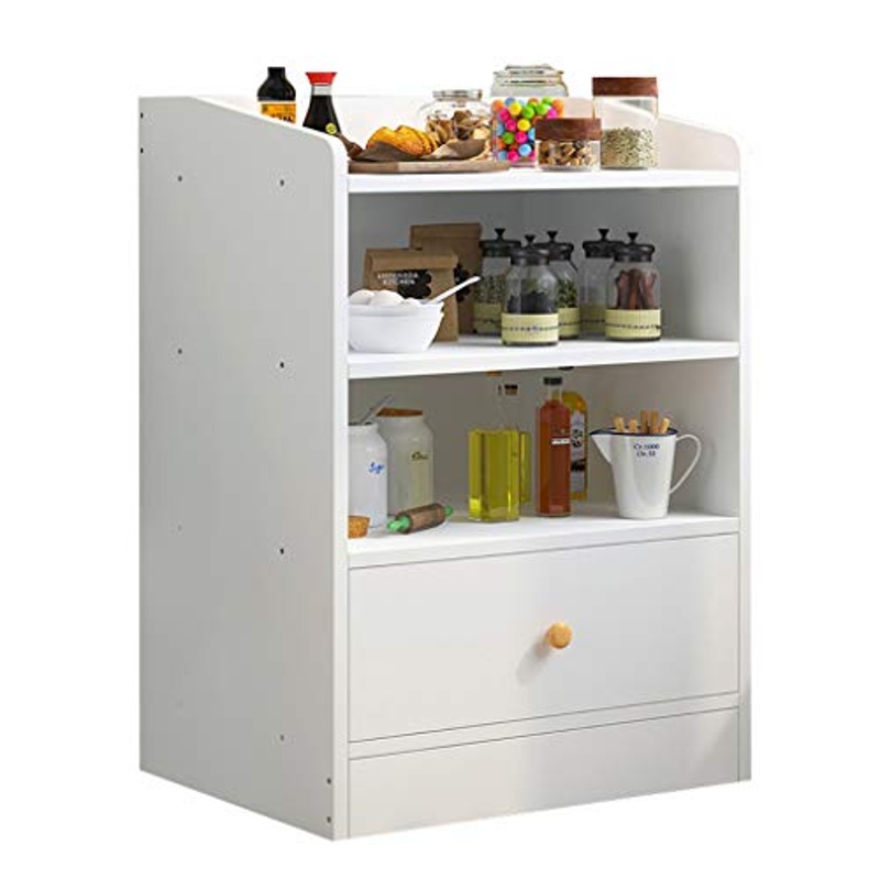 Comodini Decorazione Bagno Domestica di pompaggio Semplice assemblaggio Addensare Soggiorno Camera da Letto Locker Corridoio Studio Multifunzione 51X30X80cm MUMUJIN (Color : White)