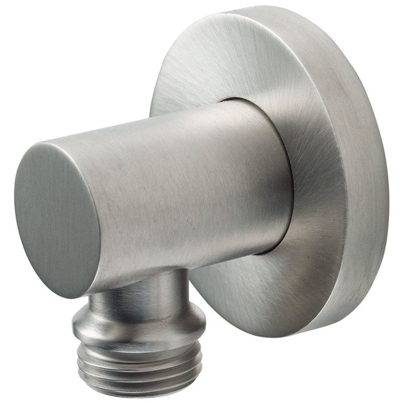 Contemporary Supply Elbow with Round Base – Polished Chrome