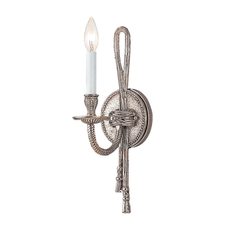 Crystorama 651-PW Arlington One Light Sconces Pewter (Discontinued)