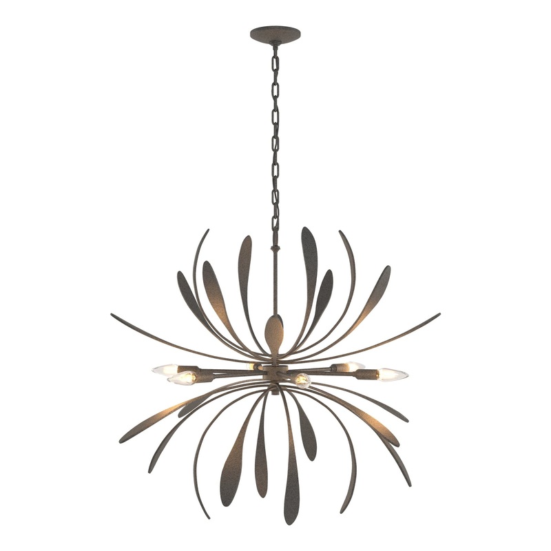 Dahlia Chandelier Natural Iron