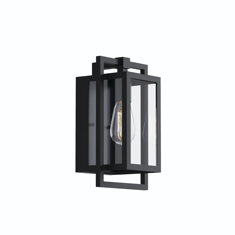 Kichler 59085BK One Light Outdoor Wall Mount, Black