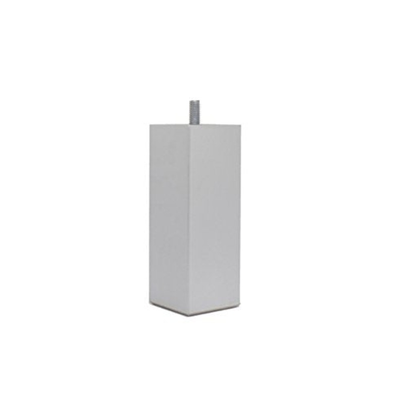 La Fabbrica di Piedi am20170032Gioco di 4Piedi di Letto Quadrati in Legno Laccato Alluminio 15x 5,5x 5,5cm