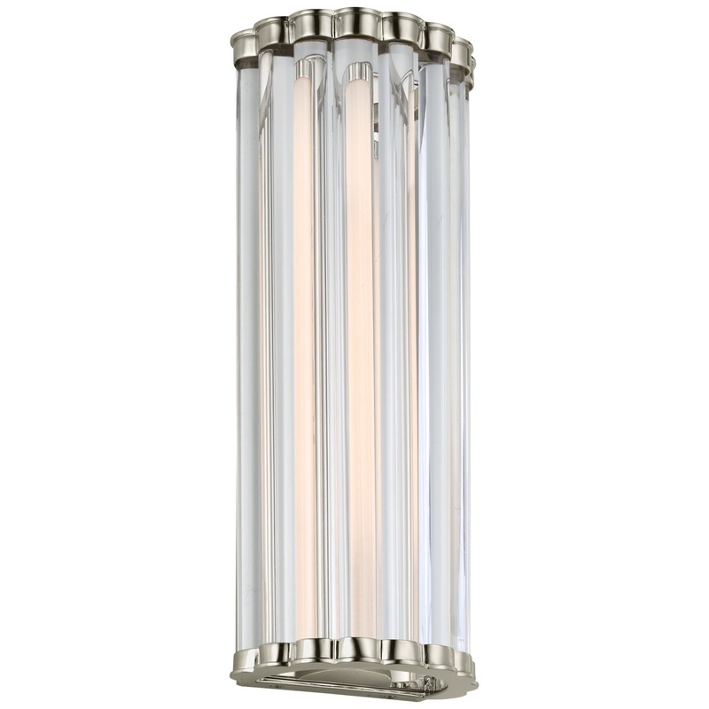 LED Wall Sconce from the Kean Collection in Polished Nickel Finish by Visual Comfort Signature