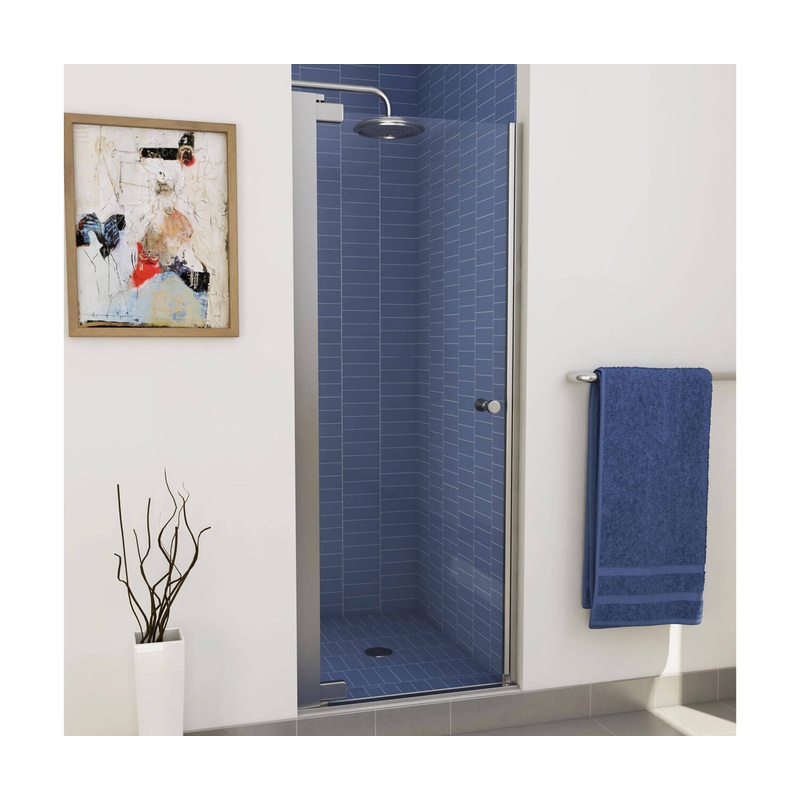 MAAX 105420-900-084-000 Madono 24 -26  x 67 in. 6 mm Pivot Shower Door for Alcove Installation with Clear glass in Chrome