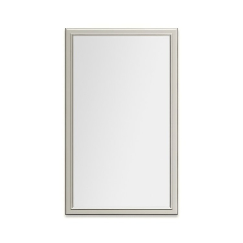 Medicine Cabinet Main Line 24 x 40 Inch 1 Doors Framed Mirror Polished Nickel Flat Top Bryn Mawr Frame Slow Close Hinges 4 Inch
