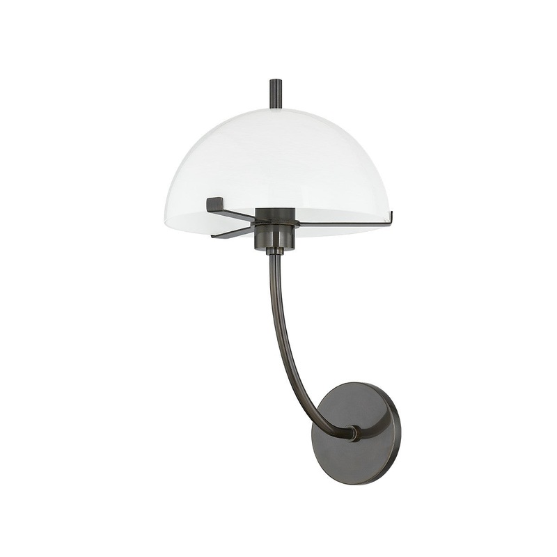 One Light Wall Sconce from the Atala Collection in True Bronze Finish by Mitzi