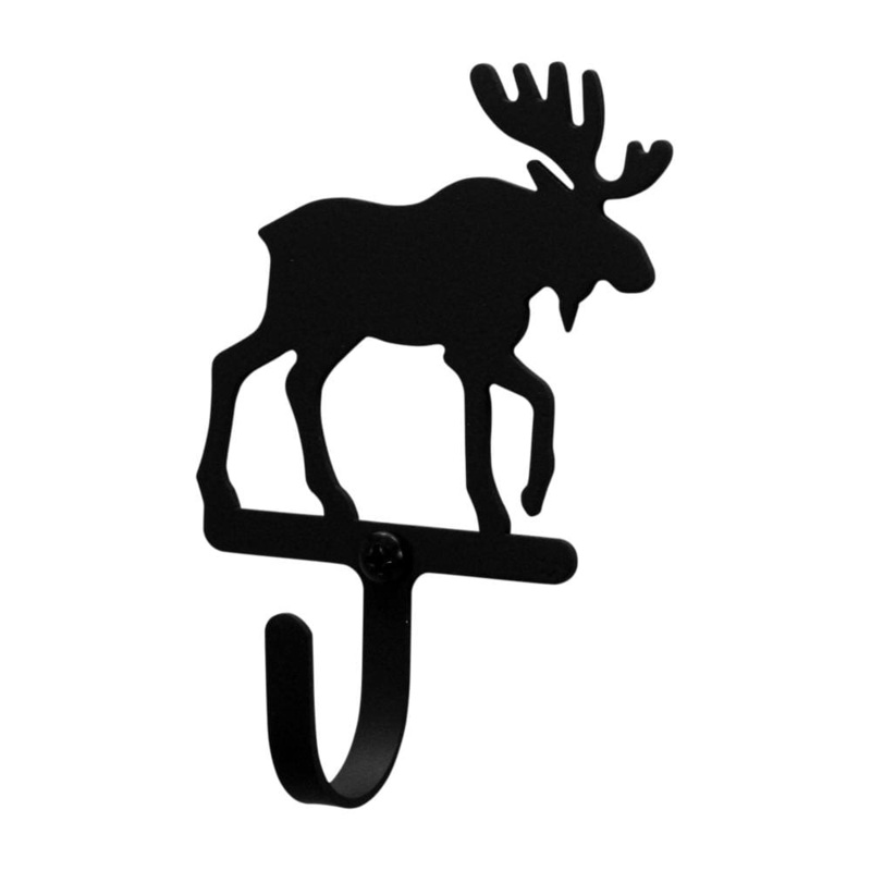 Village Wrought Iron WH-19-S Moose Wall Hook Small