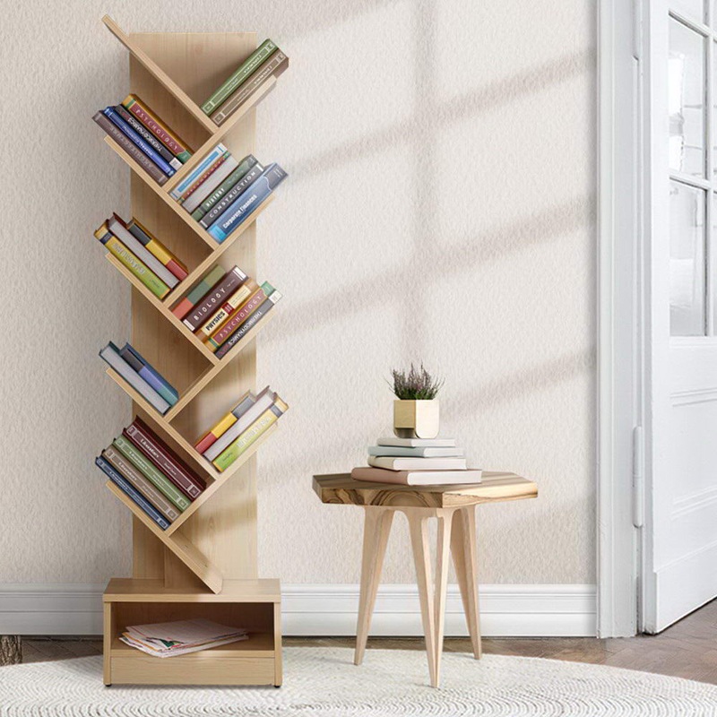 Artiss Tree Bookshelf 9 Tiers – ECHO Oak