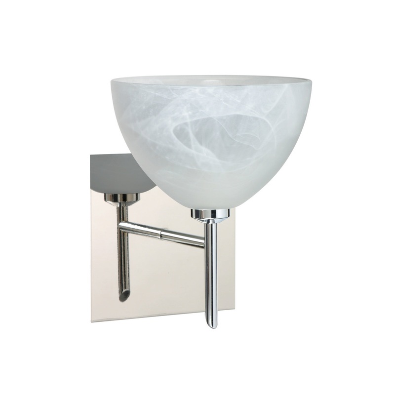 Besa 1SW-467952-CR-SQ Brella One Light Wall Sconce Chrome (Discontinued)
