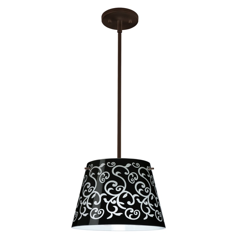 Besa 1TT-4393BD-LED-BR Amelia One Light Pendant Bronze (Discontinued)