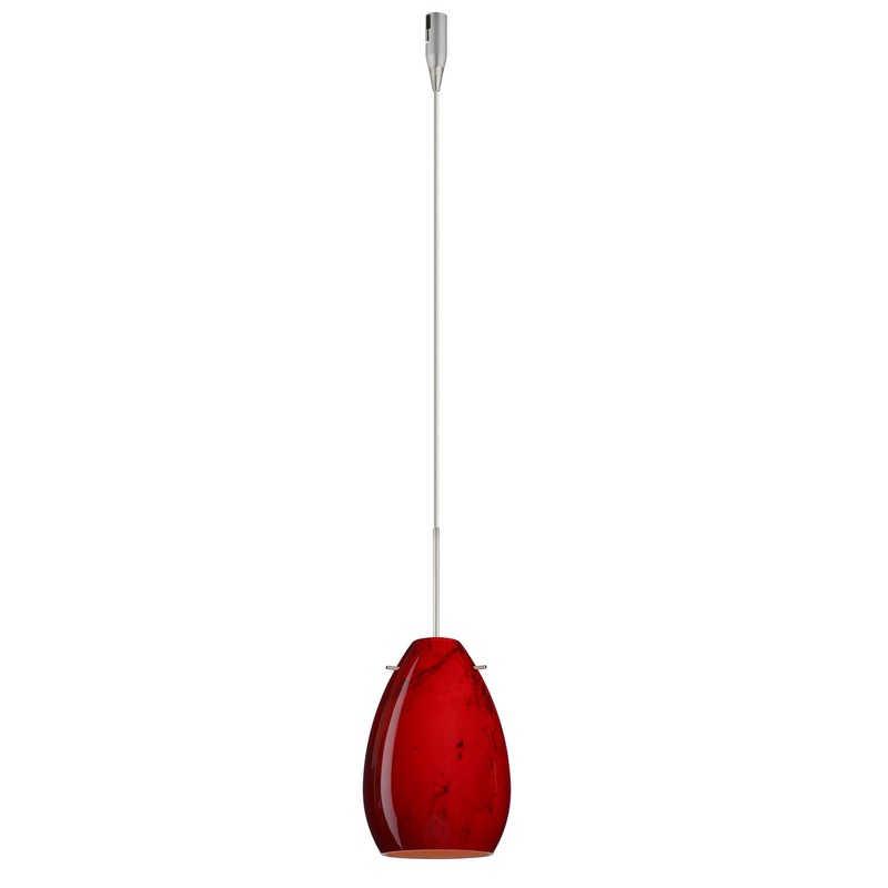 Besa RXP-1713MA-SN Pera One Light Pendant Satin Nickel