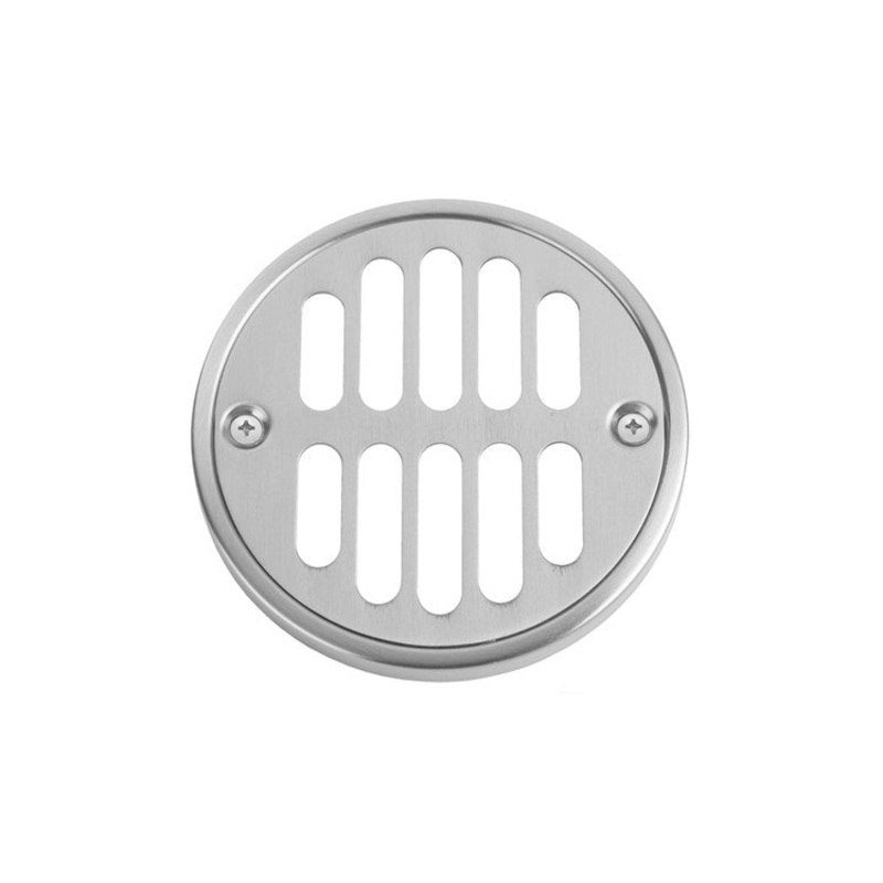Drain Plate Round Shower 3-3/8 Inch Satin Gold Brass Depth 3/8 Inch