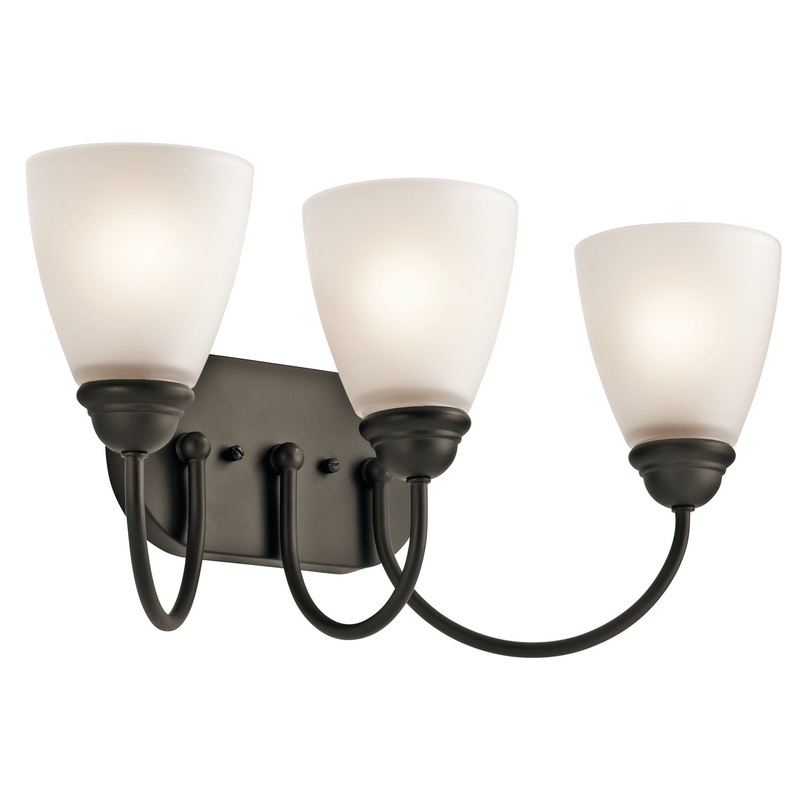 Kichler 45639OZ Three Light Bath, Olde Bronze