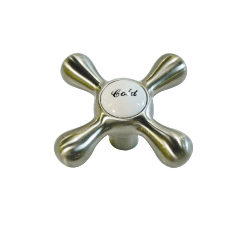 KSH266SNC Cold Metal Cross Handle, Brushed Nickel