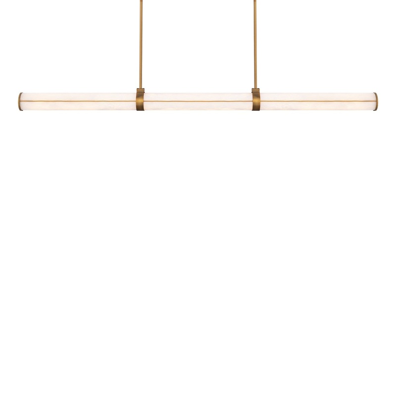 LED Linear Pendant from the Clique Collection in Aged Brass Finish by Modern Forms