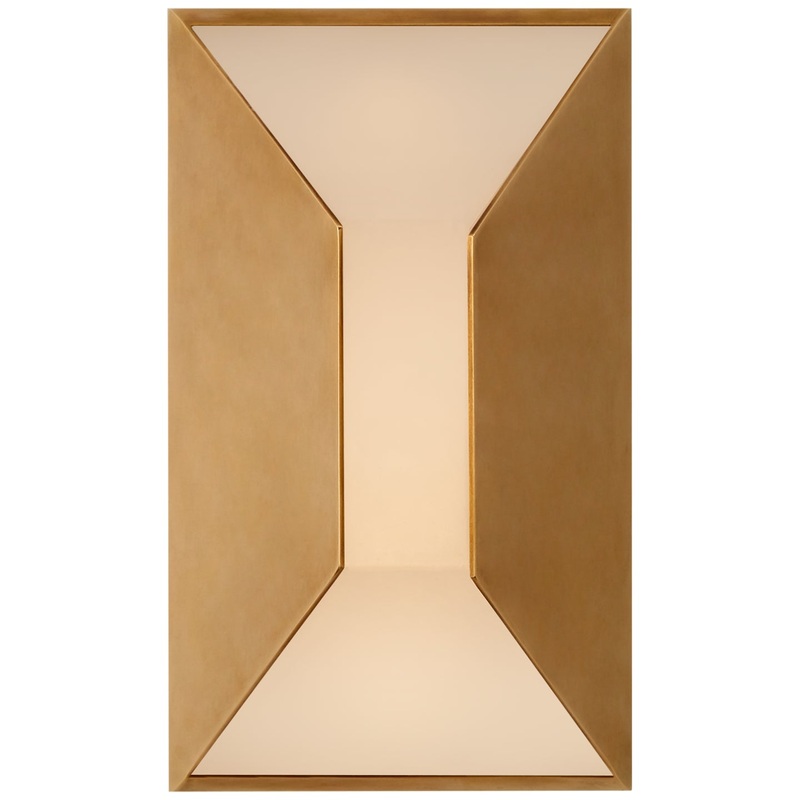 LED Wall Sconce from the Stretto Collection in Antique-Burnished Brass Finish by Visual Comfort Signature