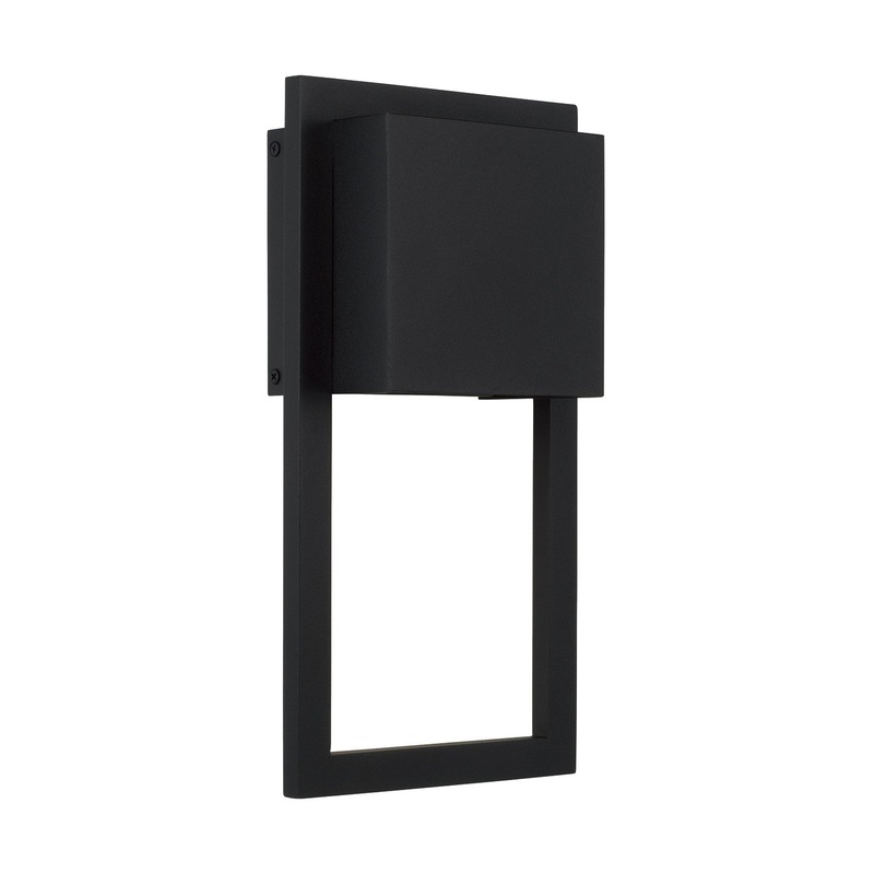 One Light Outdoor Wall Lantern from the Nate Collection in Oiled Bronze Finish by Capital Lighting