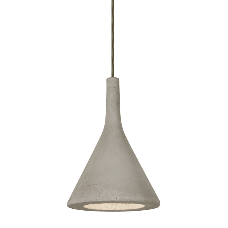 One Light Pendant from the Gala Collection in Bronze Finish by Besa