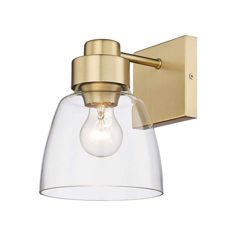 One Light Wall Sconce from the Remy BCB Collection in Brushed Champagne Bronze Finish by Golden