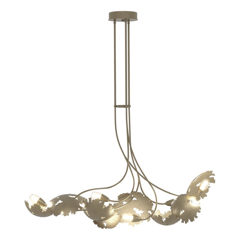Pangea 6-Light Linear Pendant Soft Gold