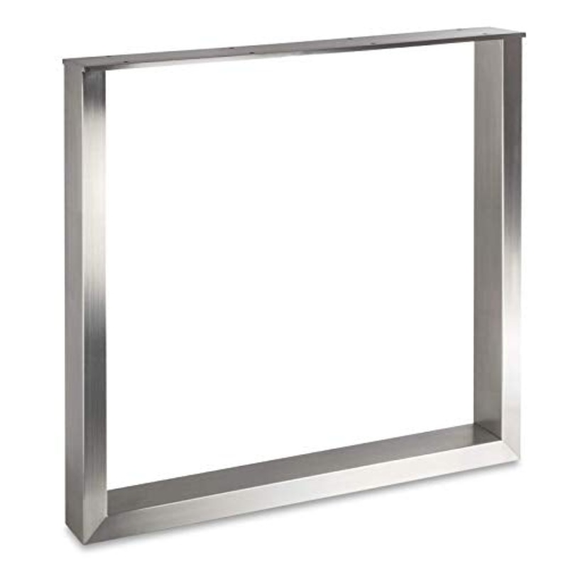 Sotech Telaio per Tavoli KUFE Vero Acciaio Inox/Profilo 80 x 40 mm/Altezza: 720 mm/profondit: 800 mm Gamba da Tavolo con