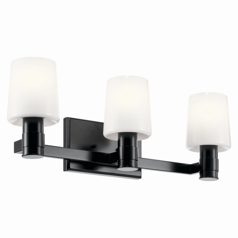 Three Light Vanity from the Adani Collection in Black Finish by Kichler