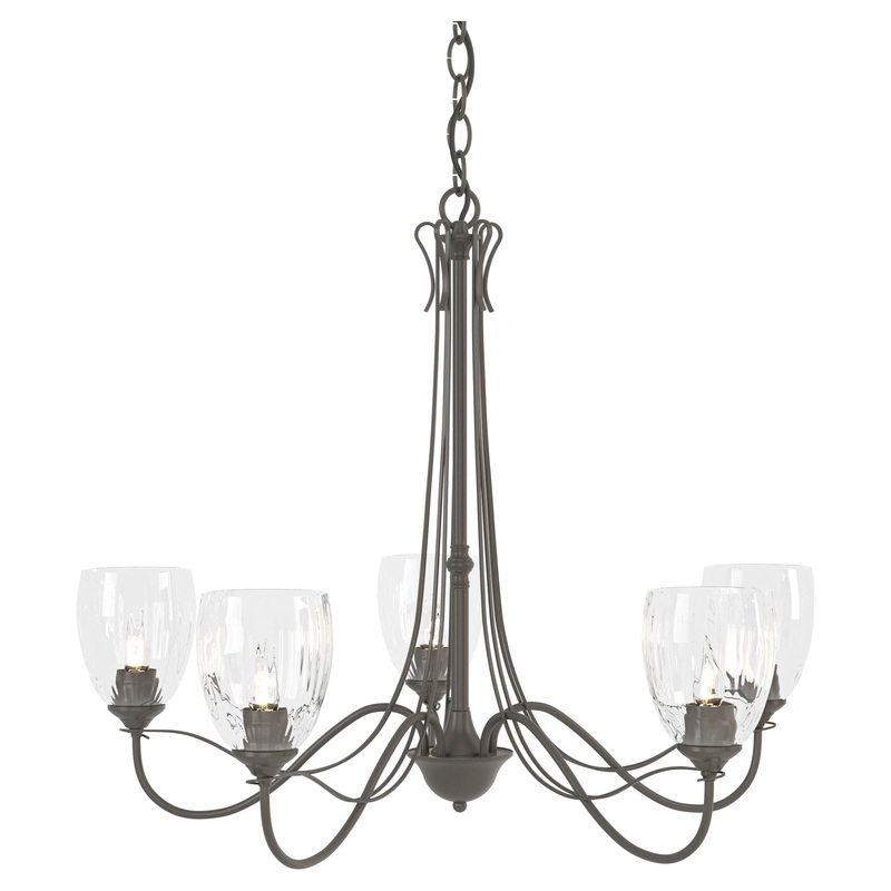 Trellis 5-Arm Chandelier Dark Smoke