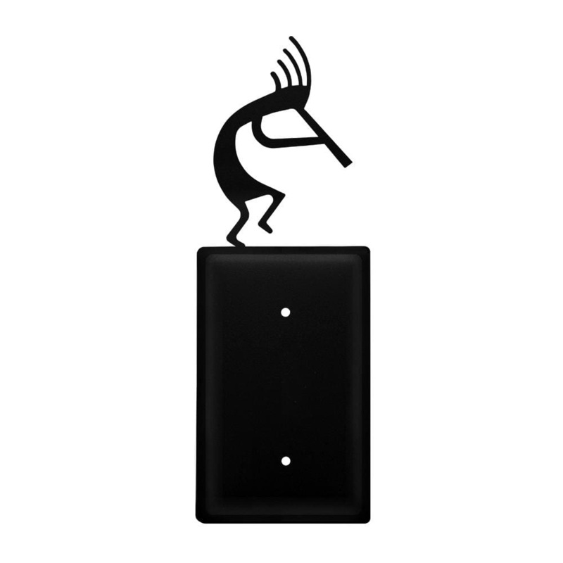 Village Wrought Iron EC-56 Single Kokopelli Single Elec Cover CUSTOM Product