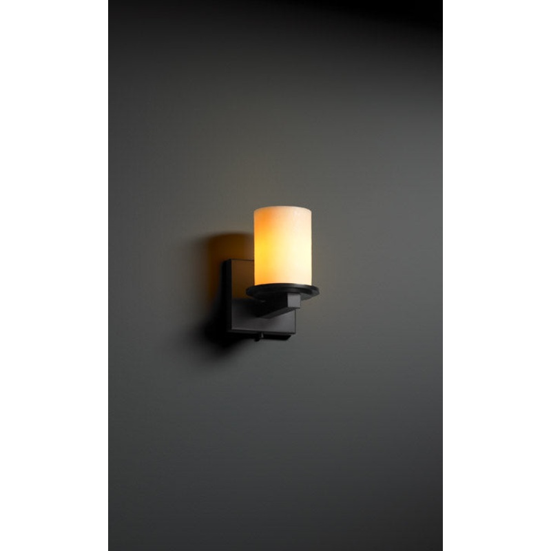 Wall Sconce from the CandleAria Collection in Matte Black Finish by Justice Designs