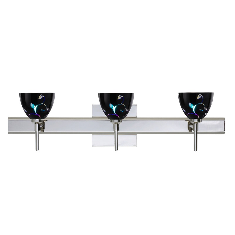 Besa 3SW-1858VB-CR-SQ Divi Three Light Wall Sconce Chrome (Discontinued)