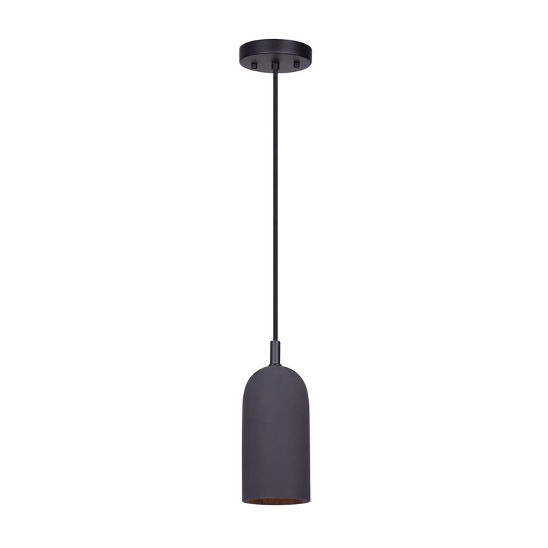 Canarm IPL729B01BK Jack One Light Pendant Black