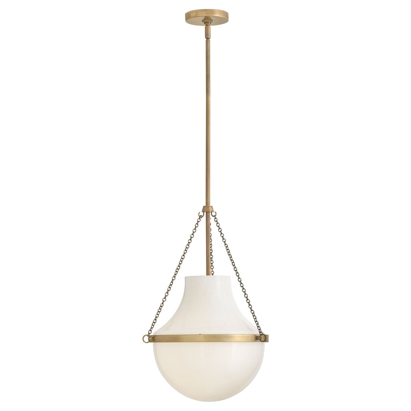 Collins Medium Pendant Heritage Brass
