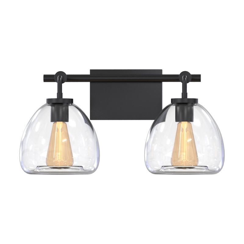 Dawes 2-Light Vanity Matte Black