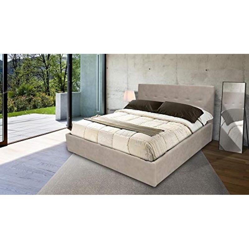 ITALNOTTE SRL Letto Matrimoniale Contenitore in Tessuto NABUTEK