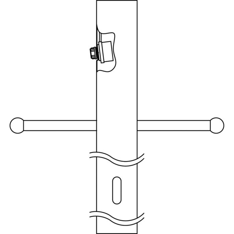 Kichler 9502BK Post w/Int Photocell & Ladder, Black