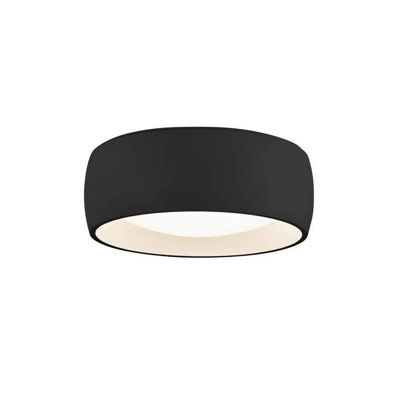 LED Flush Mount from the Savile Collection in Black Finish by Kuzco Lighting