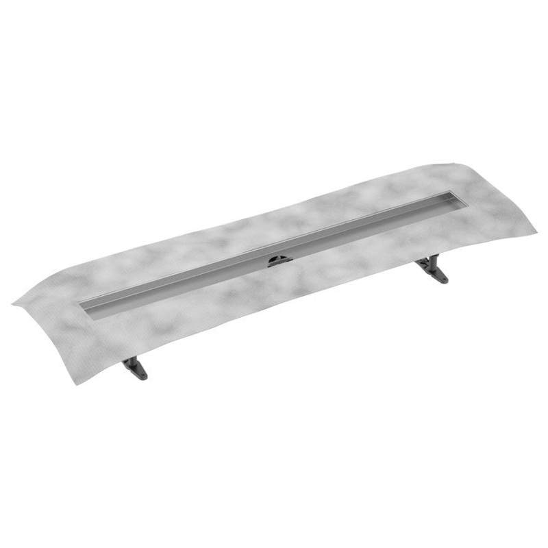 Linear Drain Shower Rough with Hair Catcher 36 Inch Stainless Steel for Concrete/Wooden/LEWIS Sheet Floor Substrates 41-3/8 Inch