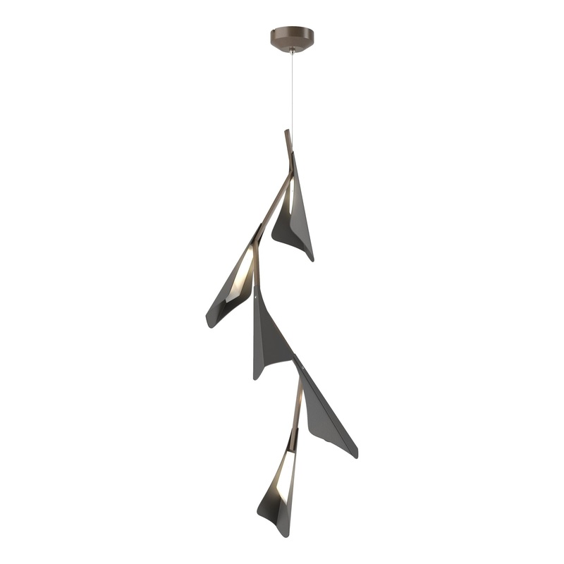 Plume 5-Light LED Pendant Bronze Black