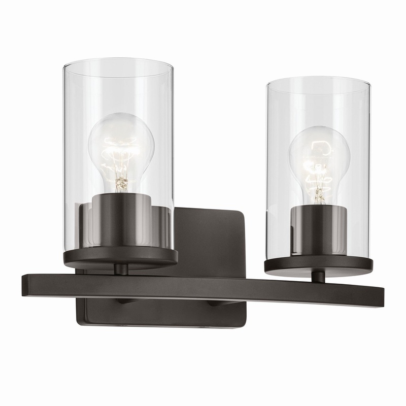 Two Light Bath from the Crosby Collection in Olde Bronze Finish by Kichler
