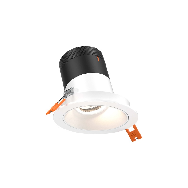 3″ Modular Downlight White with White Trim 20 Degrees Sloped Ceiling