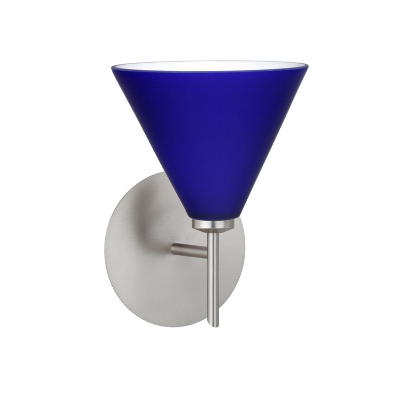 Besa 1SW-5121CM-SN Kani One Light Wall Sconce Satin Nickel (Discontinued)