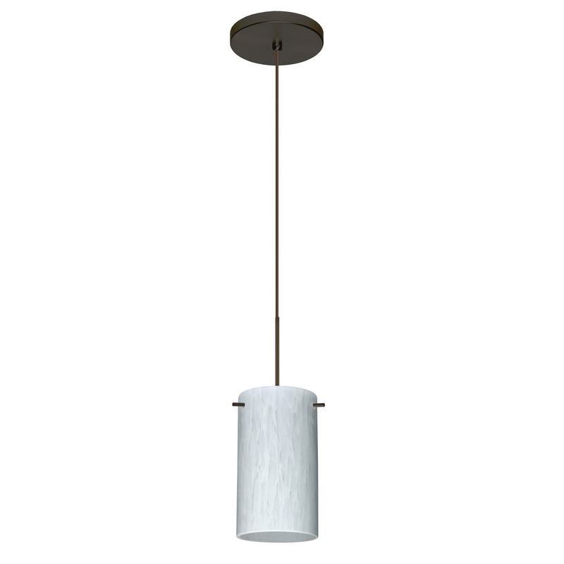 Besa 1XT-440419-BR Stilo One Light Pendant Bronze