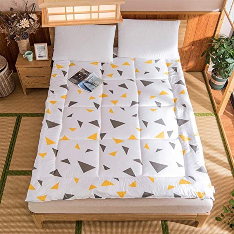 Floor Mattress Futon Mattress,Breathable Fold Futon,Thick Mattress,Double Japanese Sleeping Pad,Soft Futon Floor Mattress,Foldable Roll Up Floor Mattress,E,120x200cm