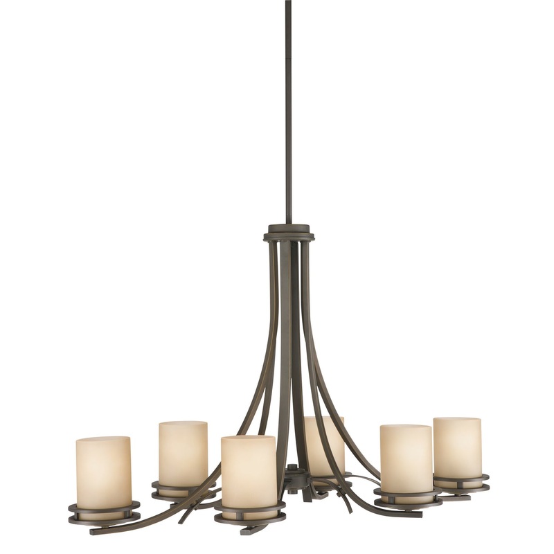 Kichler 1673OZ Six Light Chandelier, Olde Bronze