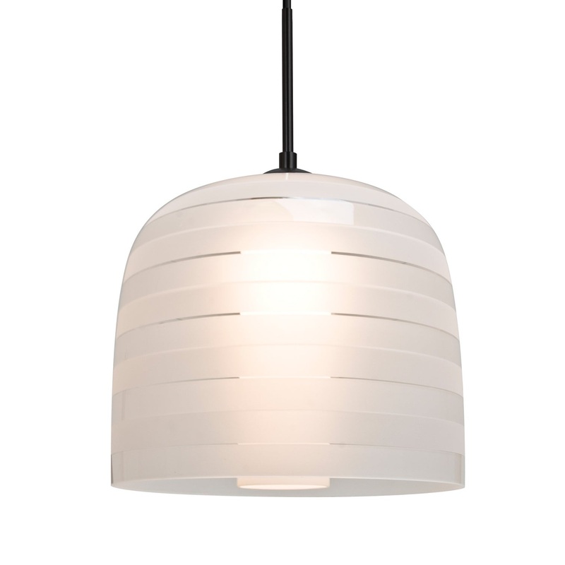LED Pendant from the Mitzi 10 Collection in Black Finish by Besa