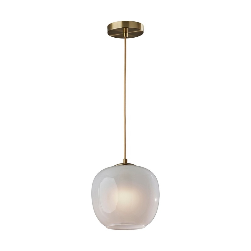 Magnolia Pendant Antique Brass