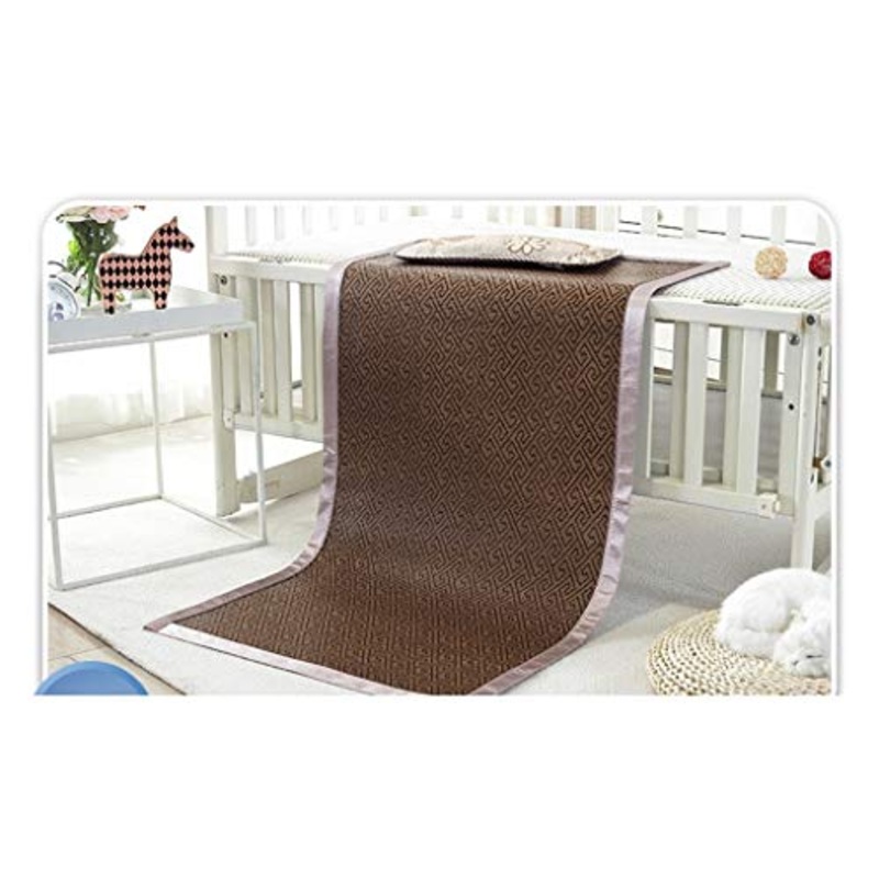 MBY Materassino in bamb, Bambino Bambini Doppia Faccia Stuoia Scuola Materna Pisolino Sedili in Rattan, pu Essere Personalizzato (Size : 65140cm)