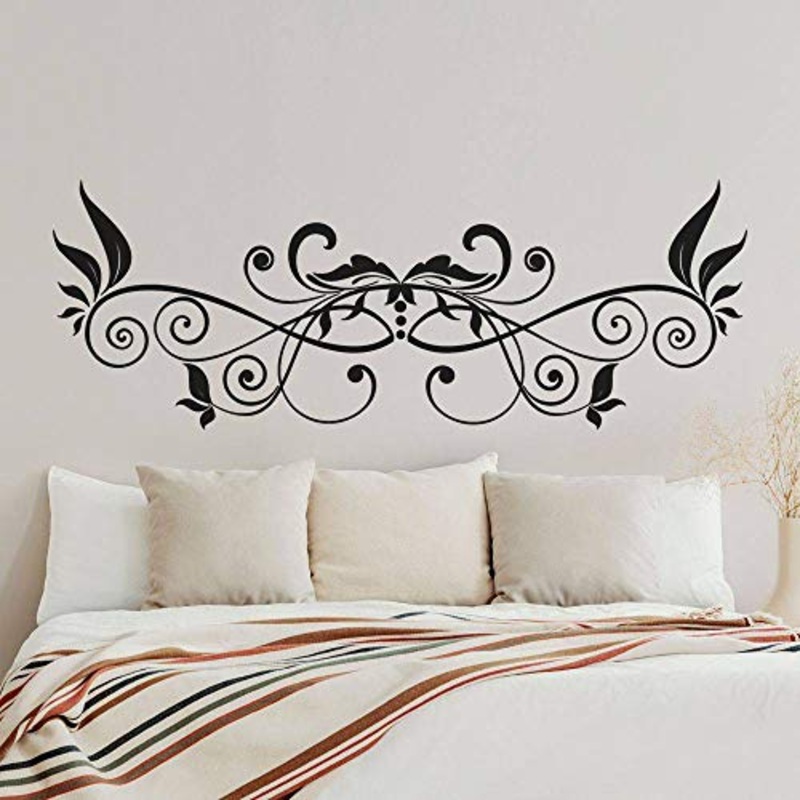 T-MK360 – Adesivi per testiera del letto, 50 x 140 cm, colore: Nero