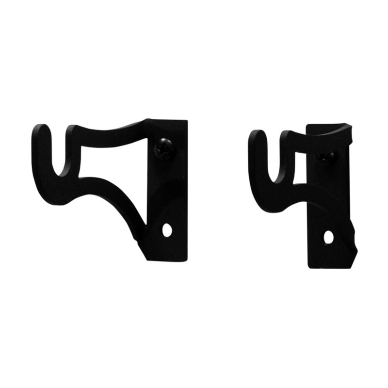 Village Wrought Iron CUR-BRAC Curtain Brackets for 1/2 Inch Rods (pair)