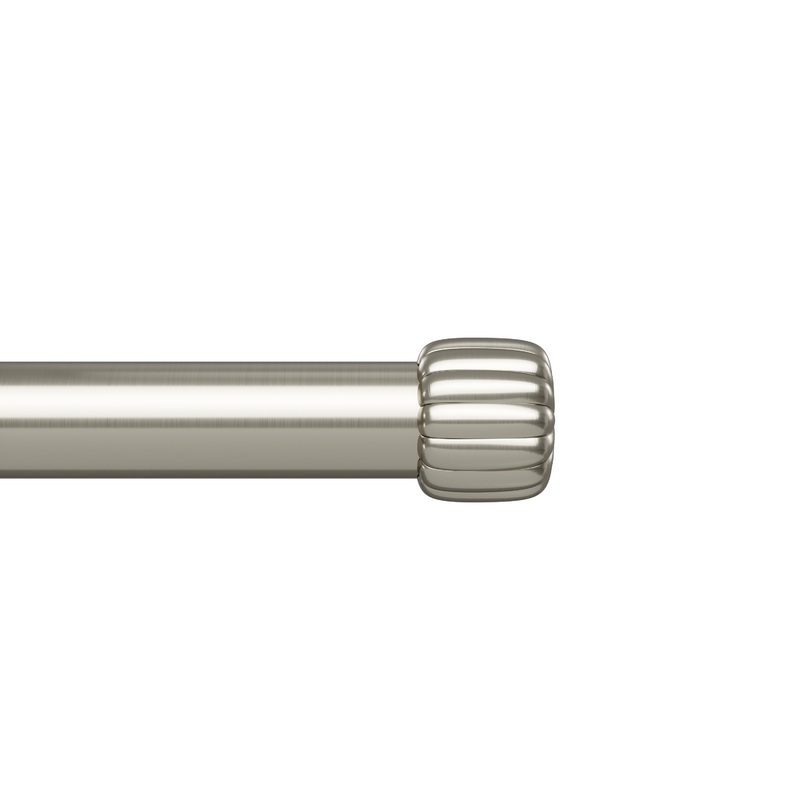 1″ Cleo Curtain Rod Nickel/Steel